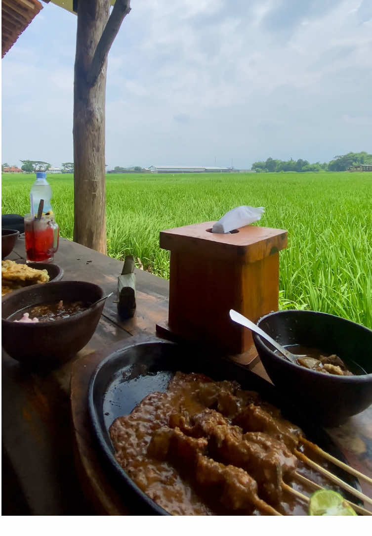 Makan siang di pinggir sawah masyaallah…😍🤤  #pindangtetel #pekalongan #kulinerpekalongan #jajanpekalongan 