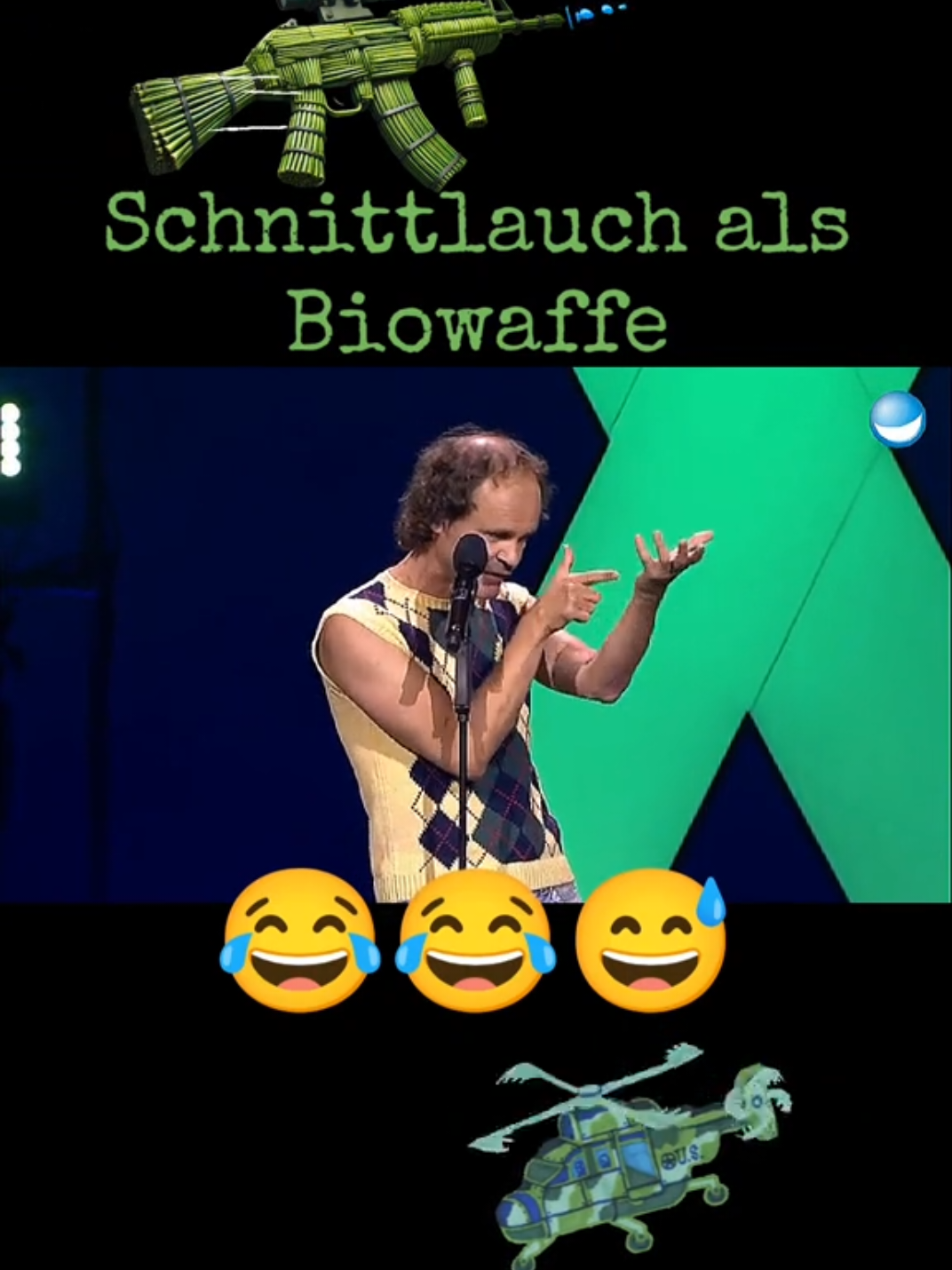 Das G36 ist natürlich essbar und könnte nach dem Einsatz direkt in eine Suppe oder auf ein Butterbrot wandern. #olafschubert #1live #köln #cologne #bundeswehr #hubschrauber #g36 #rifle #sniper #broke #compassion #comedy #lustig #funnytiktok #hilarious #standupcomedy #satire #schwarzerhumor 