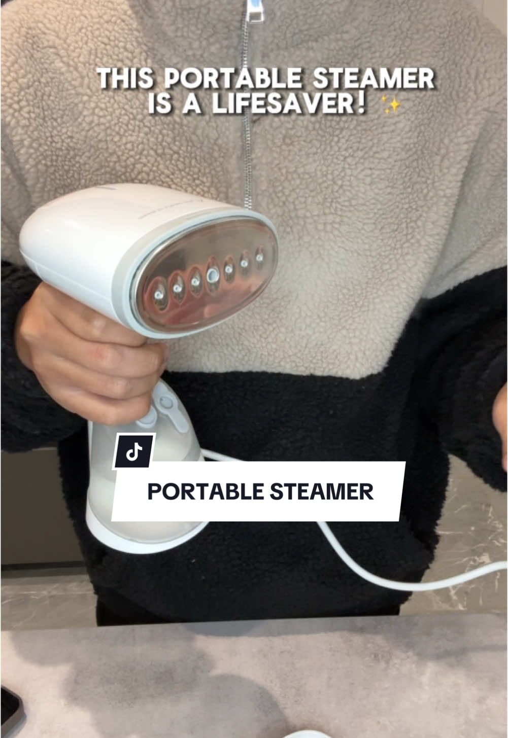 This portable steam iron is super handy #steamiron #portablesteameriron #clothessteamer #tiktokmademebuyit 