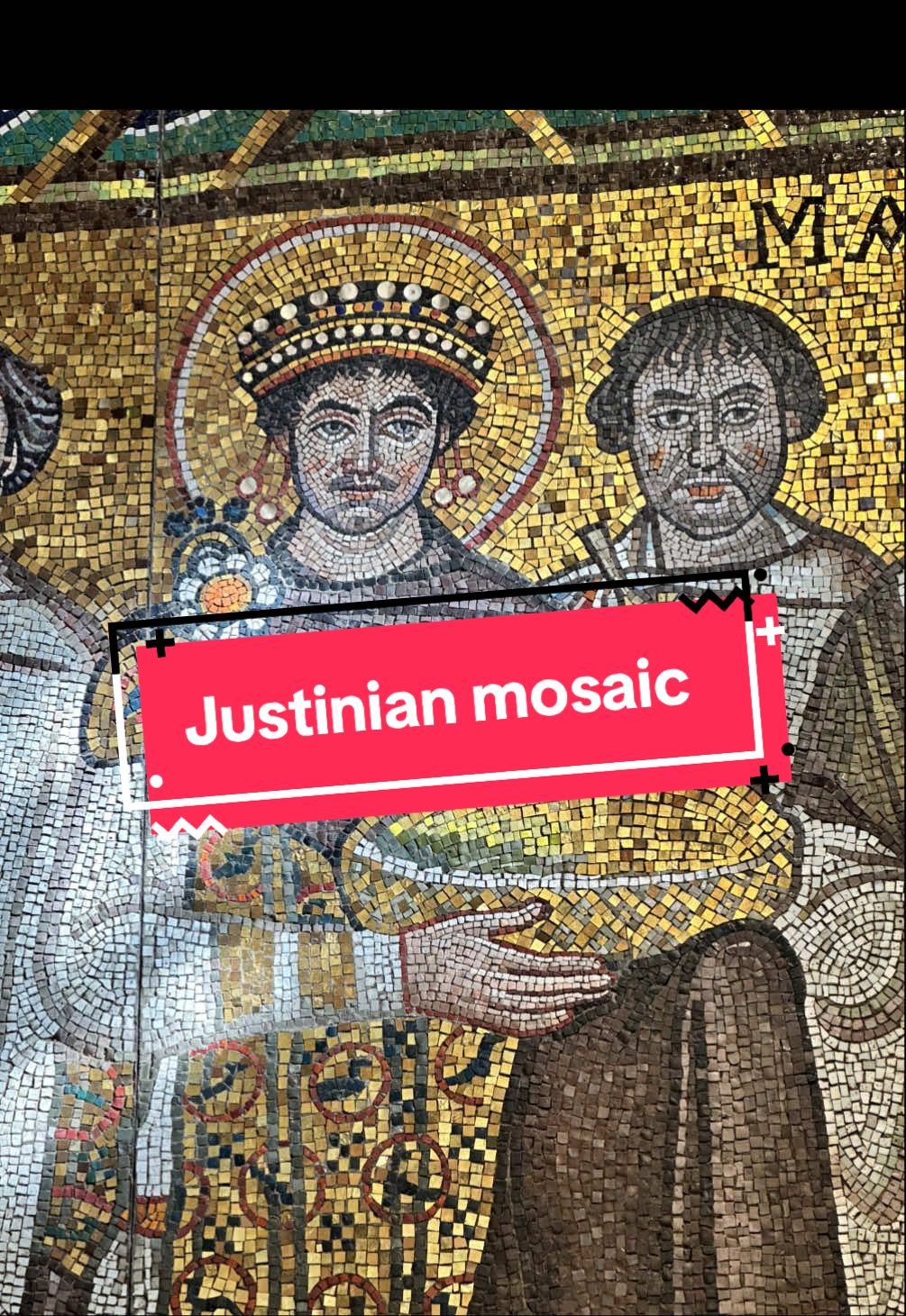Emperor Justinian I, the archbishop of Ravenna Maximianus, and their retinue || Copy of the mosaic of San Vitale, 547 AD  #justinian #sanvitale #mosaic #byzantine #easternroman #roman #byzantineempire #orthodox #christianity 