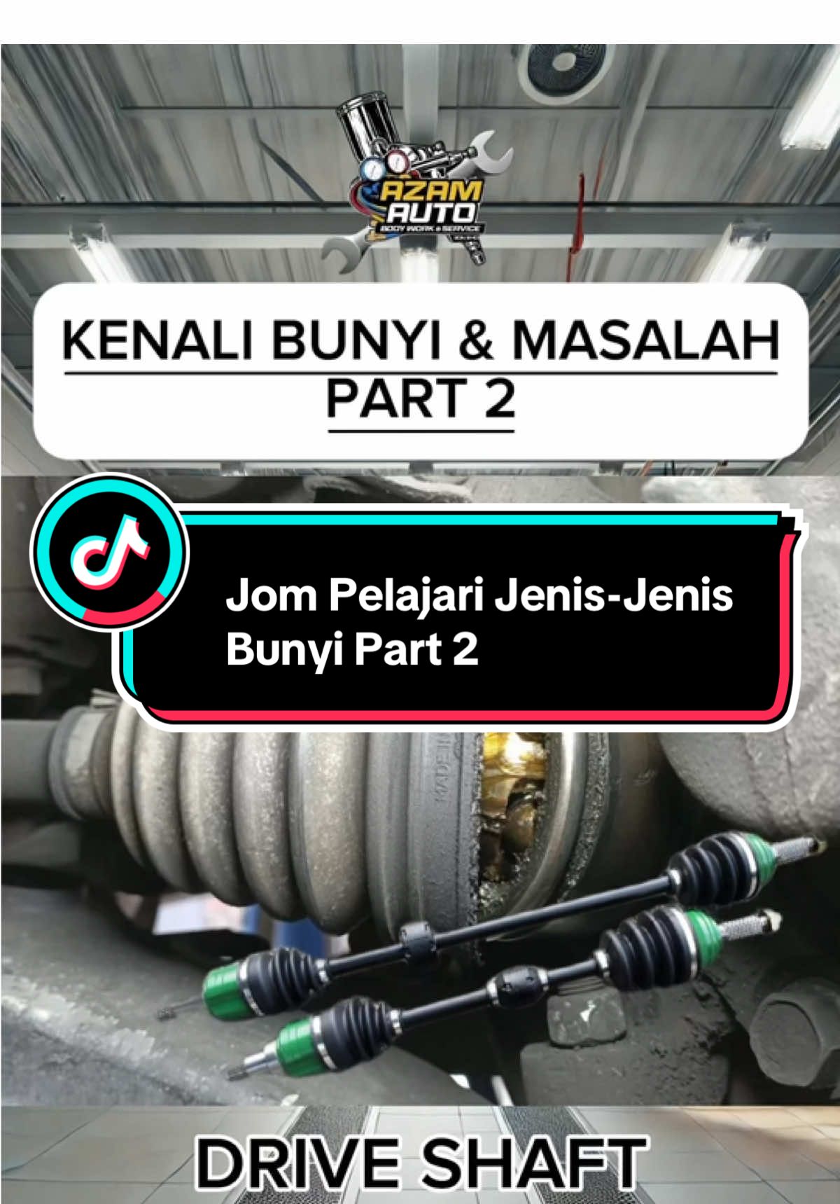 Jom kenali bunyi-bunyi part 2 ,kalau ada bunyi segera lah baiki sebelum jadi masalah lebih teruk lagi. Dan kalau nk baiki kereta ,boleh juga singgah di bengkel kita 📍AZAM AUTO BODYWORK & SERVICE apa-apa masalah boleh tekan link di bio.nak lebih tahu tentang kereta? boleh komen,follow, like & share😉 #pakaraircondkereta🚙❄️ #azamautokubangkerian #azamauto #kelantan #engine #azamautopasirhor #azamautoberek12 #masalahkereta #bunyi #bengkelkereta #foryoupage 