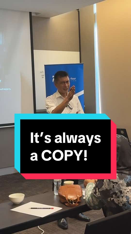 It’s always a copy! #fyp #blockchain #tech #internet #training #class #malaysia 