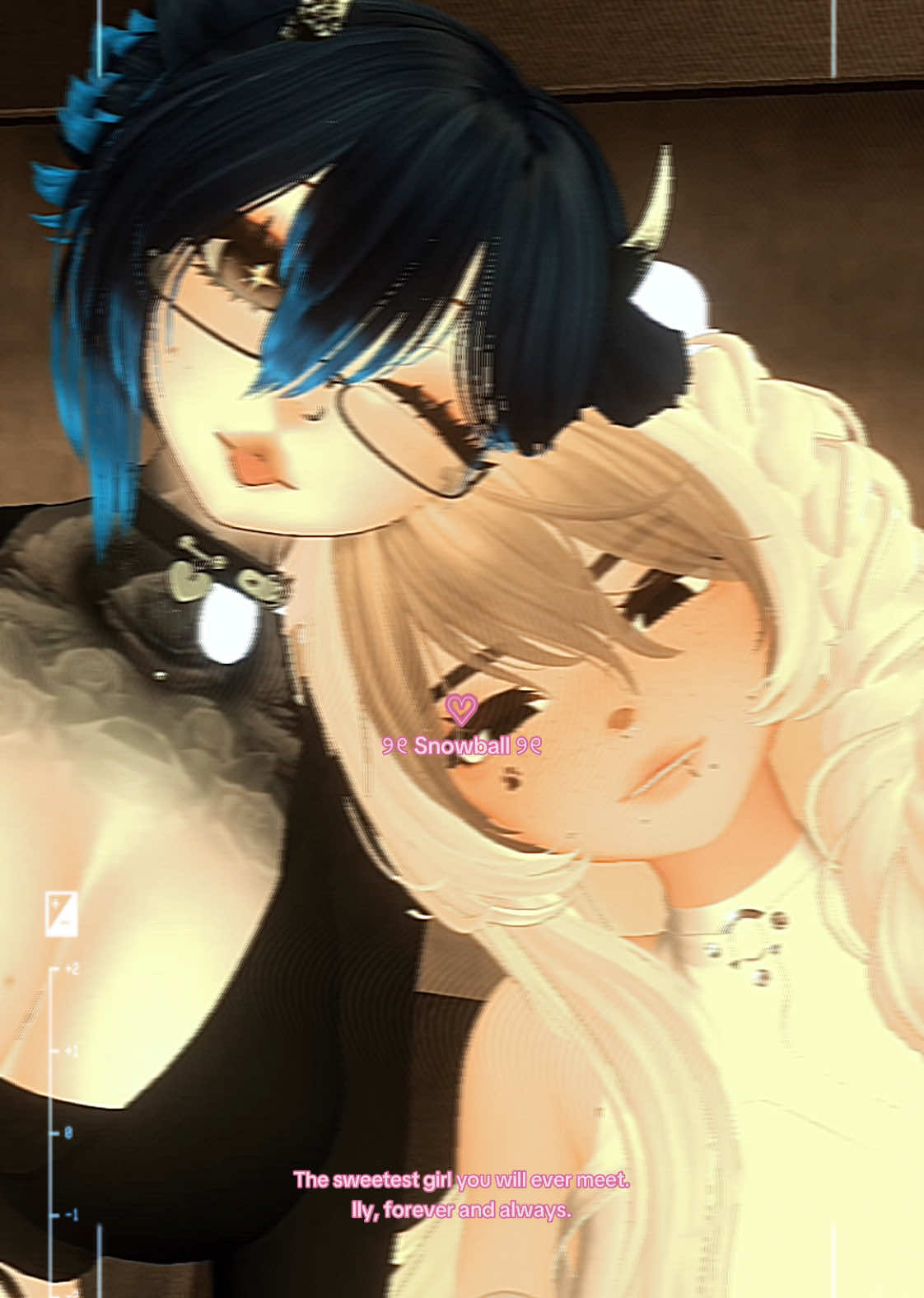 @Snowleil I love you so much, you deserve the world and more mamas. Thank you for being my best friend. You are so very loved by me, always know that. ♡ #vrchat #vr #vrc #vrchatcommunity #facetracking #vrcft #ft #facetrackingvrchat #bestfriend #fypシ 