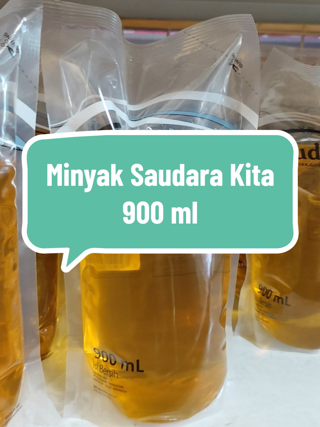 minyak goreng saudara kita 900ml. 3 pcs murah bangett, bisa cod🤗 #minyakgoreng #saudarakita #toko #legisembako 
