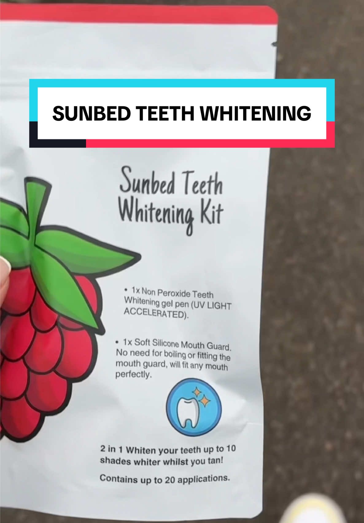 This is a game changer 🦷 #sunbed #teethwhitening #uvteethwhitening #ad #spotlight 