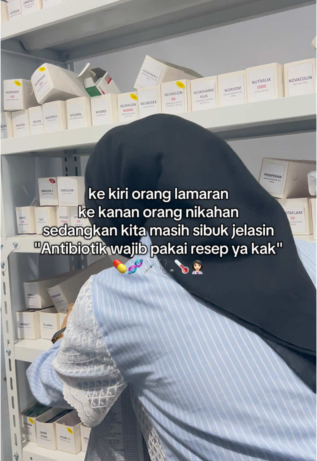 Cepet sembuh ya pasienku ☺️ #pharmacist #apoteker #nakes #kontenapotek #obat #antibiotik #resepobat #viral #fyppppppppppppppppppppppp 