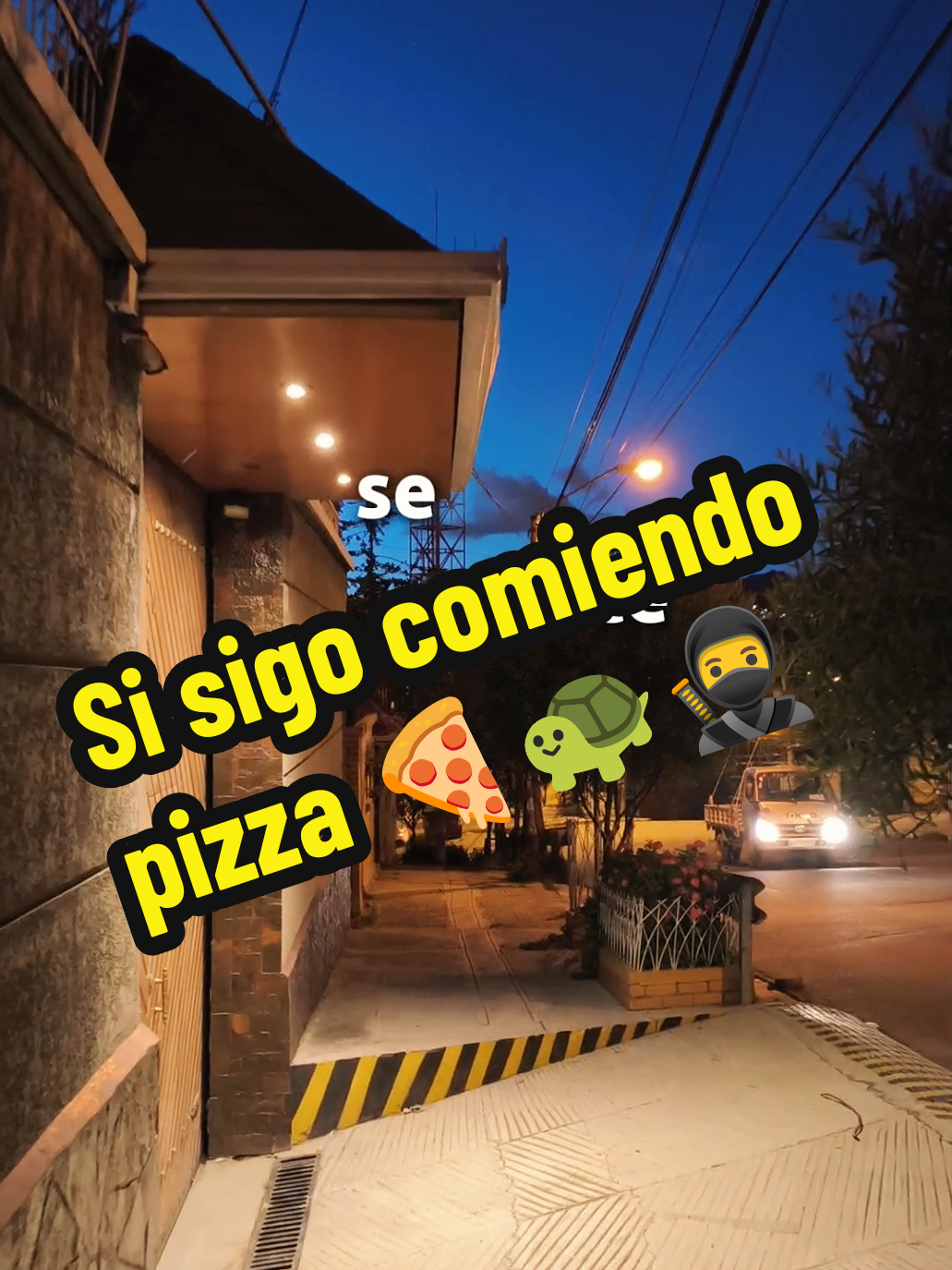 Si sigo comiendo pizza me voy a transformar en tortuga ninja. 🐢🥷 #caligaris #caligariskilometros #tortugasninja #pizza #pizzalover #fyp 