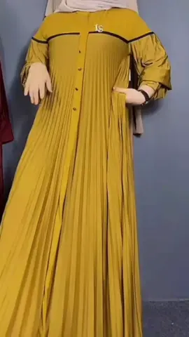 Dress gamis plisket kombinasi knit #dressmewah #gamisplisket #gamispremium #gamiskekinian #lewatberanda #bajulebaran #fyp 