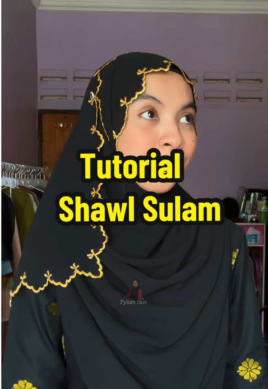 Replying to @Ymia♡  okay kita belanja sekali dgn tutorial 😍 #shawlsulam #tutorialshawl #tutorialtudung #fyp 