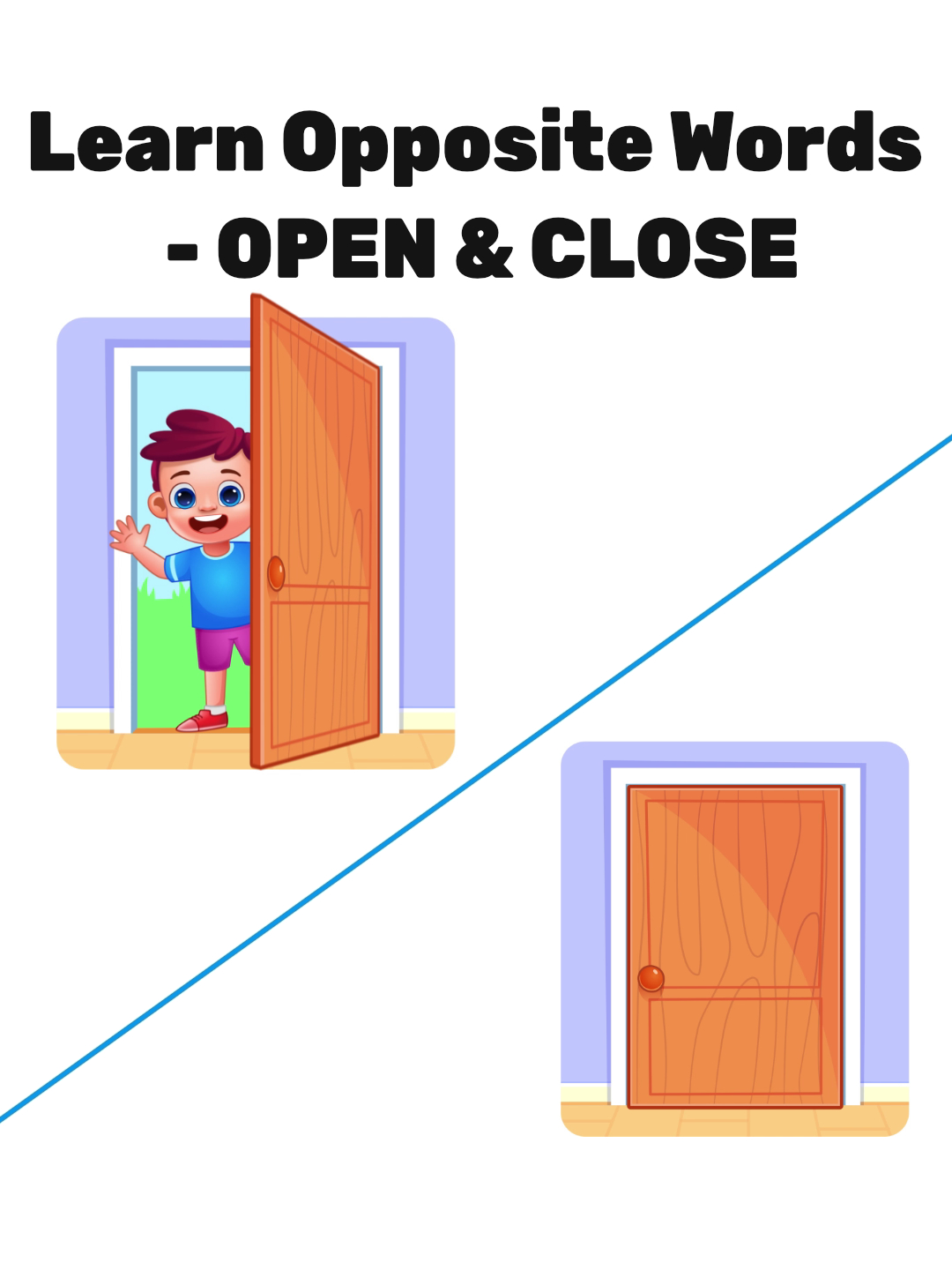 🚪✨ Open vs. Close – Let’s Learn Opposites! ✨🚪 #learnwithtiktok #oppositewordsinenglish #firstwords Ready for some fun? 🎉 Watch these cool animations and examples that make learning opposites exciting and easy for kids! 🥳 💬 Can you think of other opposites? Drop them in the comments! 📢 Share this with a friend who loves learning new things! #learnopposites #englishwords #grammar #forkids #tiktokteacher #englishteacher #LearnOnTikTok #opposites #kiddos #earlychildhoodeducation #homeschooling #englishforkids #englishvocabulary #prek #homeschooling #backtoschool #kidstiktok #fyp #toddleroftiktok #lucasandfriends