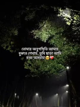 তোমার অনুপস্থিতি আমায় বুঝতে শেখায়, তুমি ছাড়া আমি বড্ড অসহায়!🥺❤️‍🩹 #robin8080 #foryou #creatorsearchinsights 
