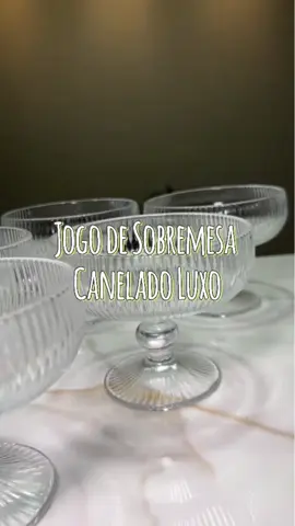 🔗 Digite TAÇAS que te envio o link ou pegue na Bio ❤️  Sofisticação em cada sobremesa! 🍨✨ Com o Jogo de 6 Taças de Sobremesa em Vidro Canelado Luxo, você eleva qualquer momento à categoria especial: ✅ Capacidade ideal de 250ml, perfeita para sorvetes, açaí, mousses e outras delícias. ✅ Design canelado elegante, que traz um toque de requinte para sua mesa. ✅ Vidro resistente e de alta qualidade, combinando beleza e durabilidade. ✅ Ideal para ocasiões especiais ou para deixar o dia a dia mais charmoso. 🌟 Transforme sua sobremesa em um verdadeiro espetáculo! 🛒 Garanta já o seu e impressione com estilo e bom gosto!  #taças #sobremesa #elegancia #vidro #luxo #mesaposta #decoracao #gourmet #doce #achadinhos #promobydrea #tuut 