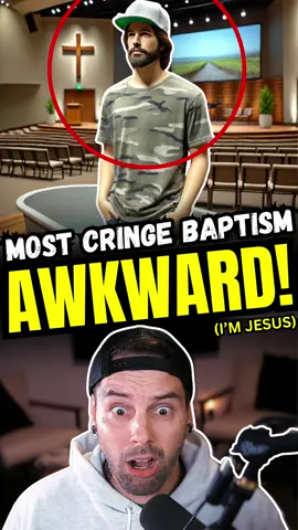 Awkward Baptism Moment Caught on Camera! #reaction #christiantiktok #christianity #jesuslovesyou #baptism 