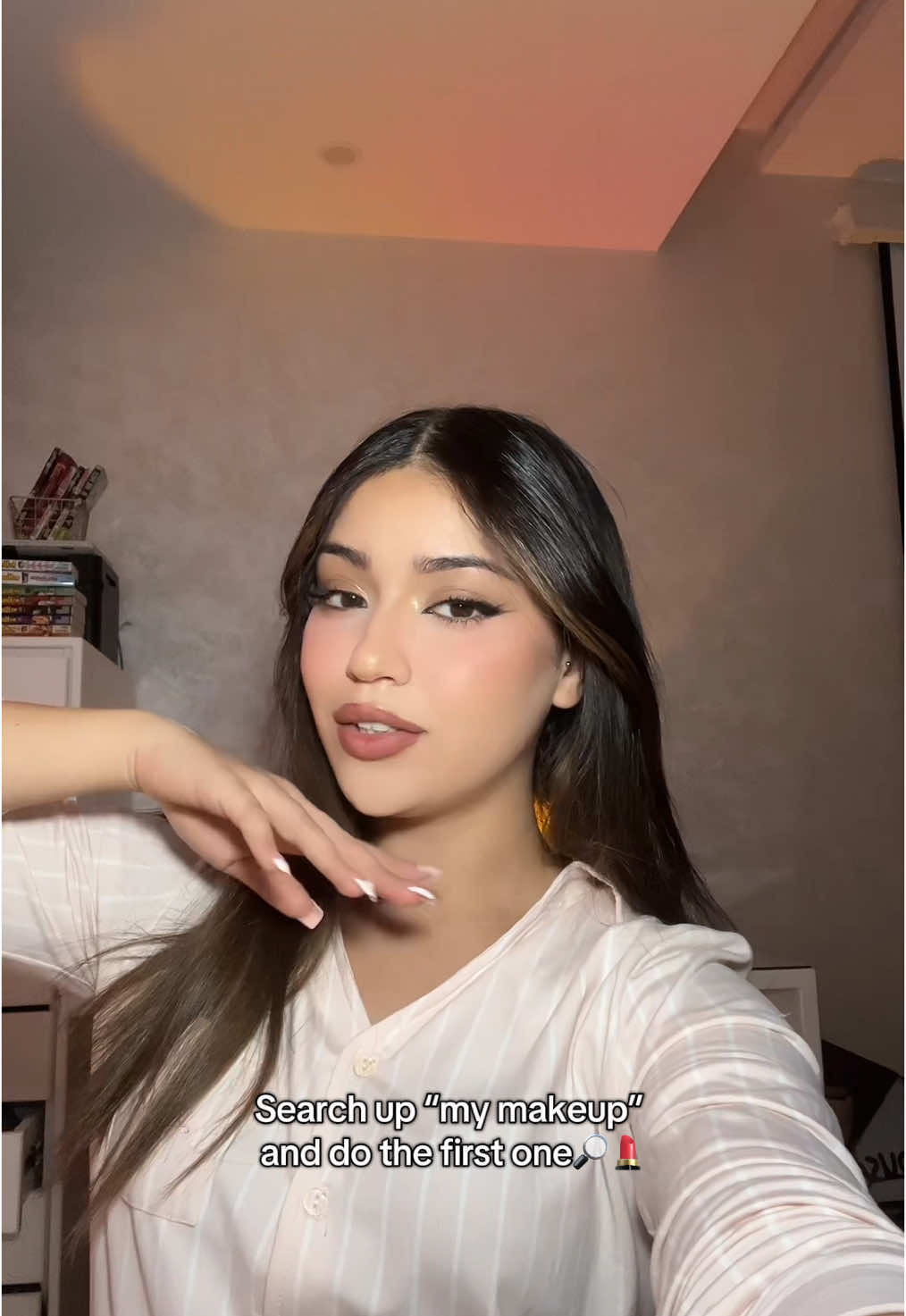 I search up “my makeup” on TikTok and let it choose the makeup that describes me #makeup #tutorial #search 