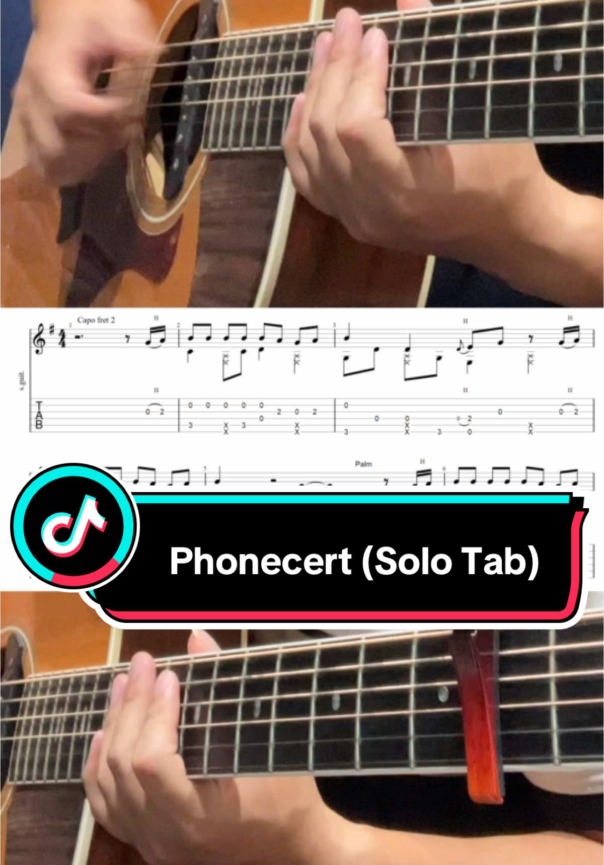 Solo tab Phonecert cho anh em luyện Tết nhé #longbuiguitar #xuhuong #guitar #LearnOnTikTok 