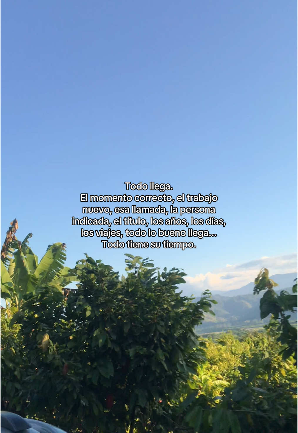 A veces, solo necesitamos recordar que todo llega en el momento perfecto. La espera vale la pena. 🌱✨ #TodoLlega #MomentoPerfecto #TiempoCorrecto #CreerEsPoder #Paciencia #Éxito #VibrasPositivas #TodoViene #ConfíaEnElProceso #Motivación #Inspírate