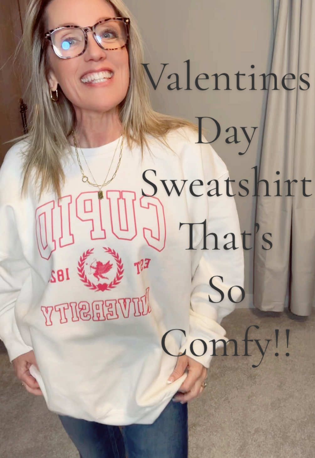 This is so extremely comfortable and high-quality! Grab yours up now before they are gone! You will want to wear this every day! So affordably priced!#sweatshirt #comfort #comfy #highquality #ValentinesDay #valentinesdaysweatshirt #valentine #warm #newyearnewaura #newyear #newyearnewyou #2025 #popular #trending 