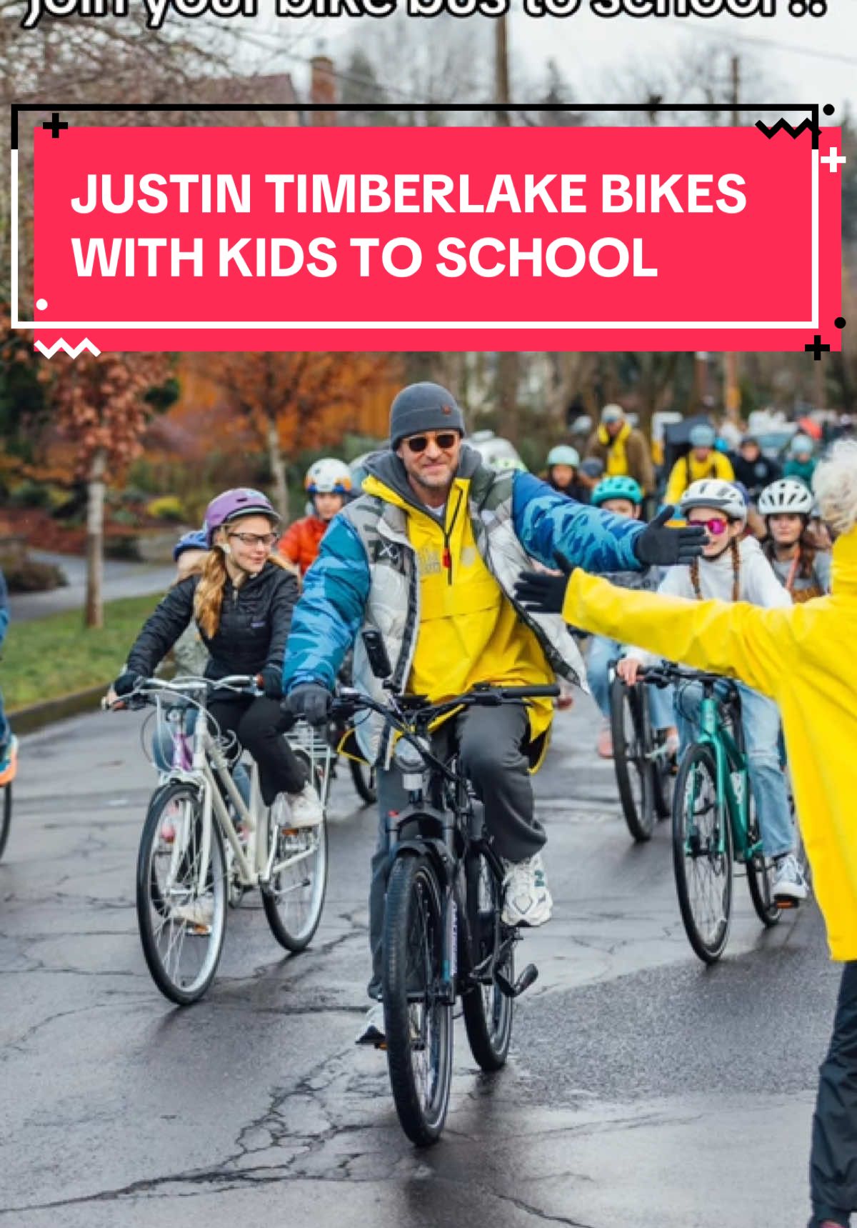 Pov: Justin Timberlake helps you get to school! via Tiktok / @Coach Balto 