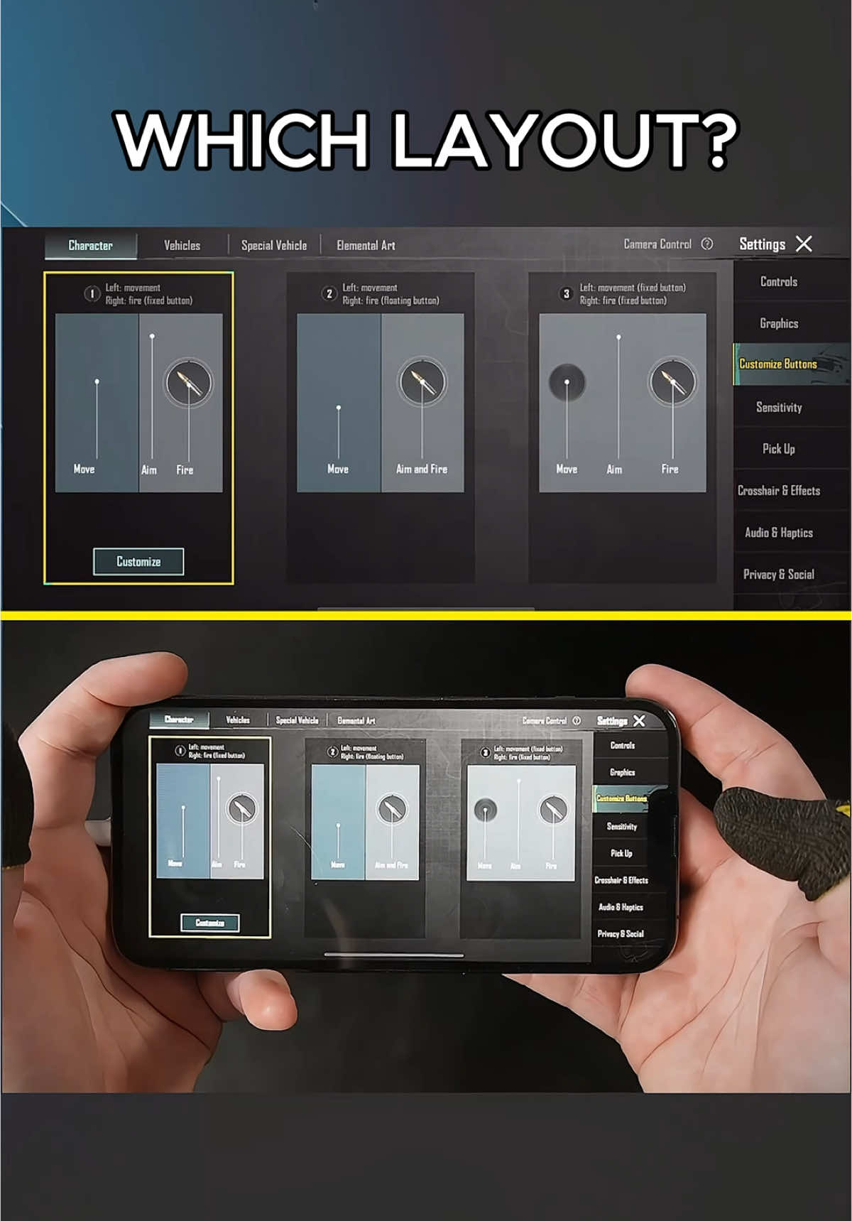 Which layout do you use? ❌ #pubgmobile #layout #trick #tips #copiercollertv 