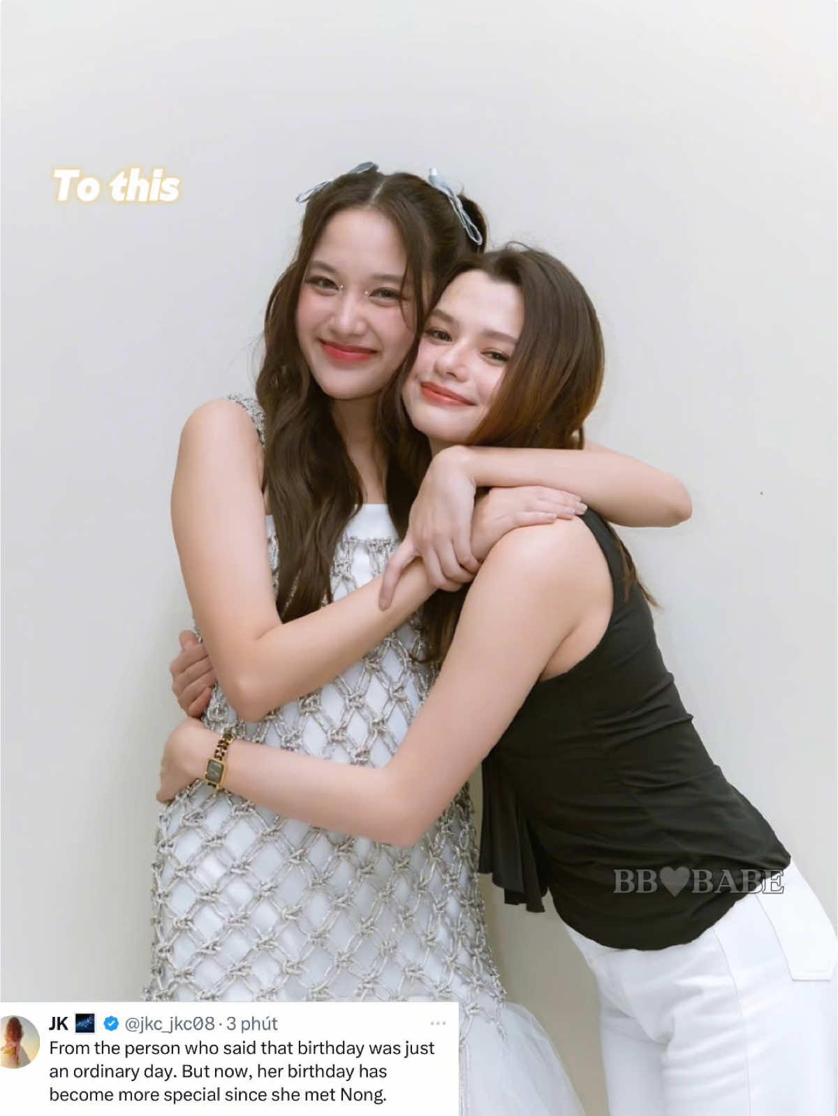 Since they met, they are DEFINITELY make time for each other on every birthday…. So IYKYK 🫠🫠🫠 just they know is enough  🥂🥂🥂#ฟรีนเบค #freenbecky #freensarocha #srchafreen #beckysangels #beckyarmstrong 