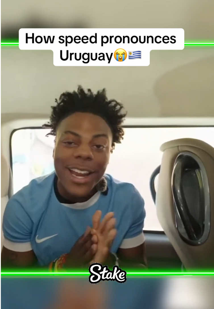 How speed pronounces Uruguay😭🇺🇾 #ishowspeed #uruguay #speed #fyp 