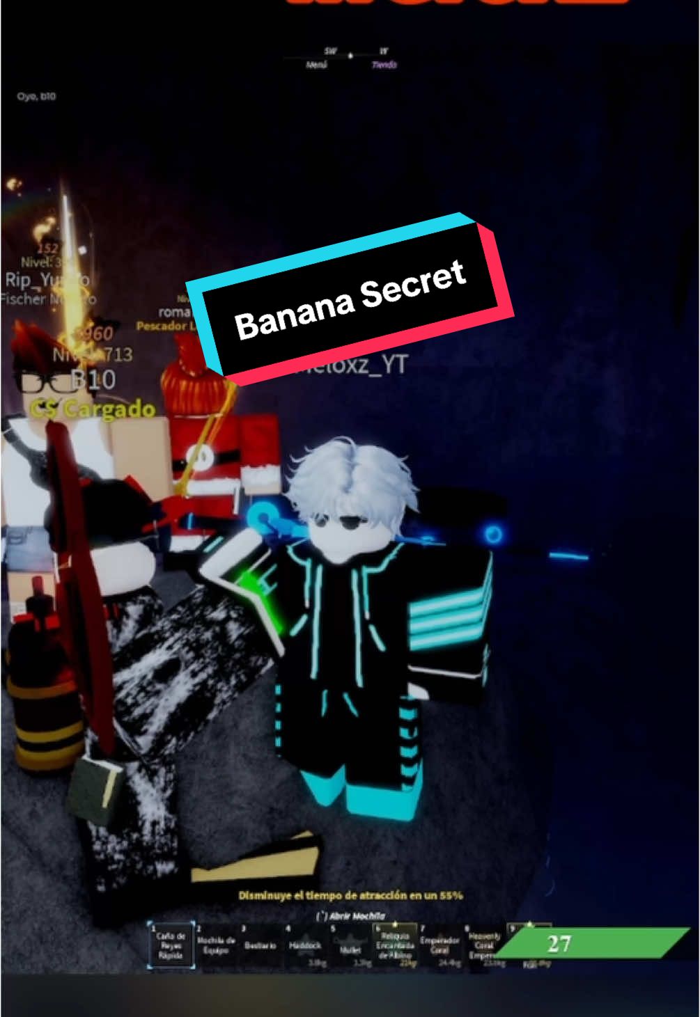 Banana Secret De Fisch Roblox #kick #roblox #fisch #pez #streamerpequeño 