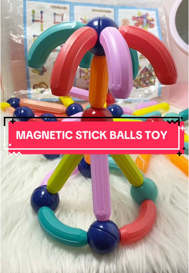up to 130 PCs available 🥰❤️ #fyp #foryou #toys #magneticsticktoy #magneticstickball #magneticstickballstoyforkids #magneticstickballbuilding #toysforkids #kidstok #tiktokfinds #budolfinds #tiktokaffiliate #affiliate #affiliatemarketing 