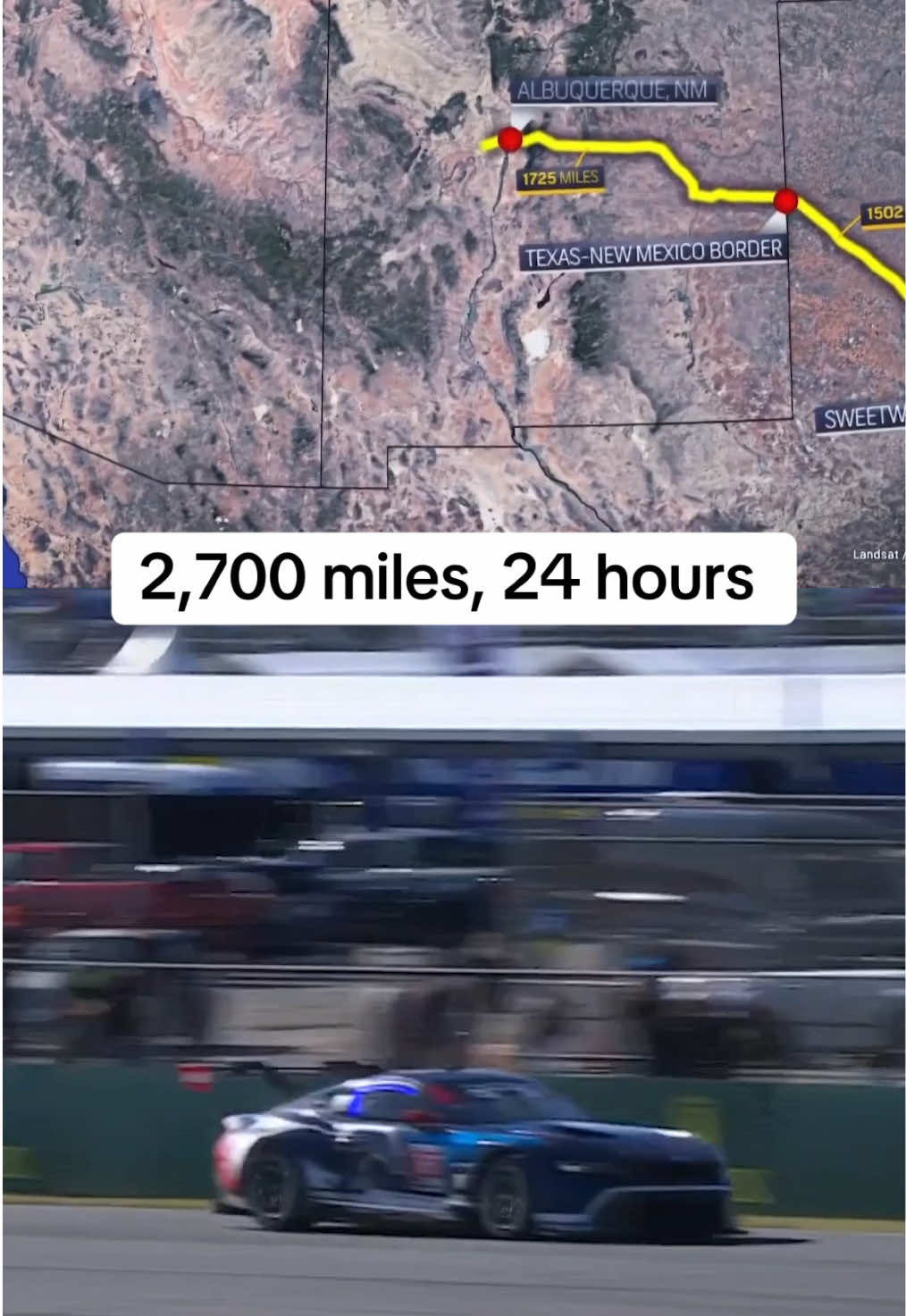 The Rolex 24 winners will go roughly 2,700 miles around Daytona over the next day. That’ll get you coast-to-coast, even when taking the scenic route! 😅 #cars #racing #imsa 