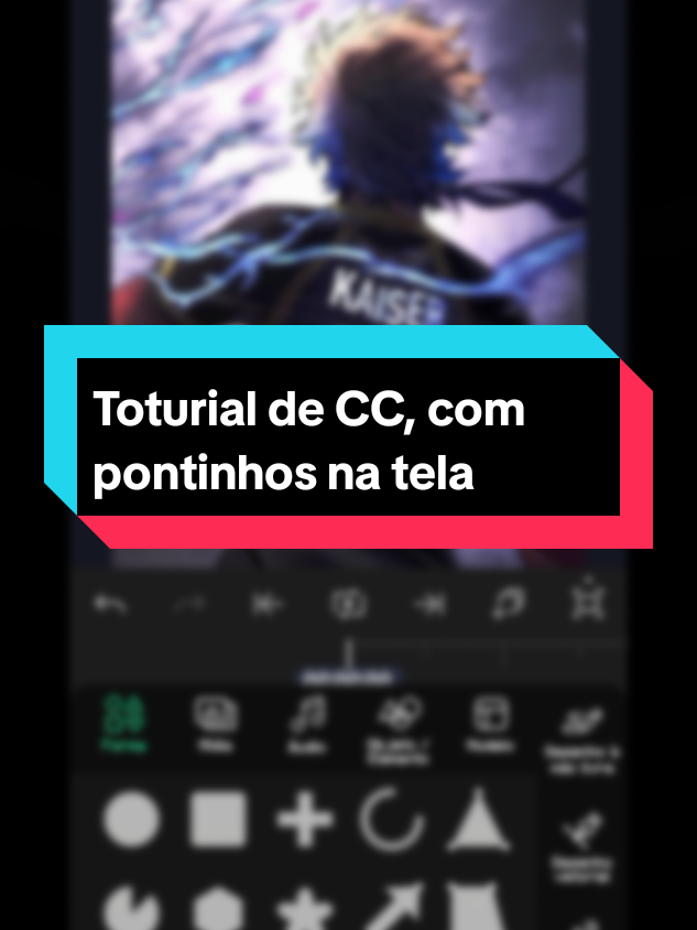 Toturial de CC, de pontinhos na tela #viraltiktokvideo #fouryoupage #editmangaanime #fyyyyyyyyyyyyyyyy #viral ##fy #alightmotion_edit #cc #toturial 