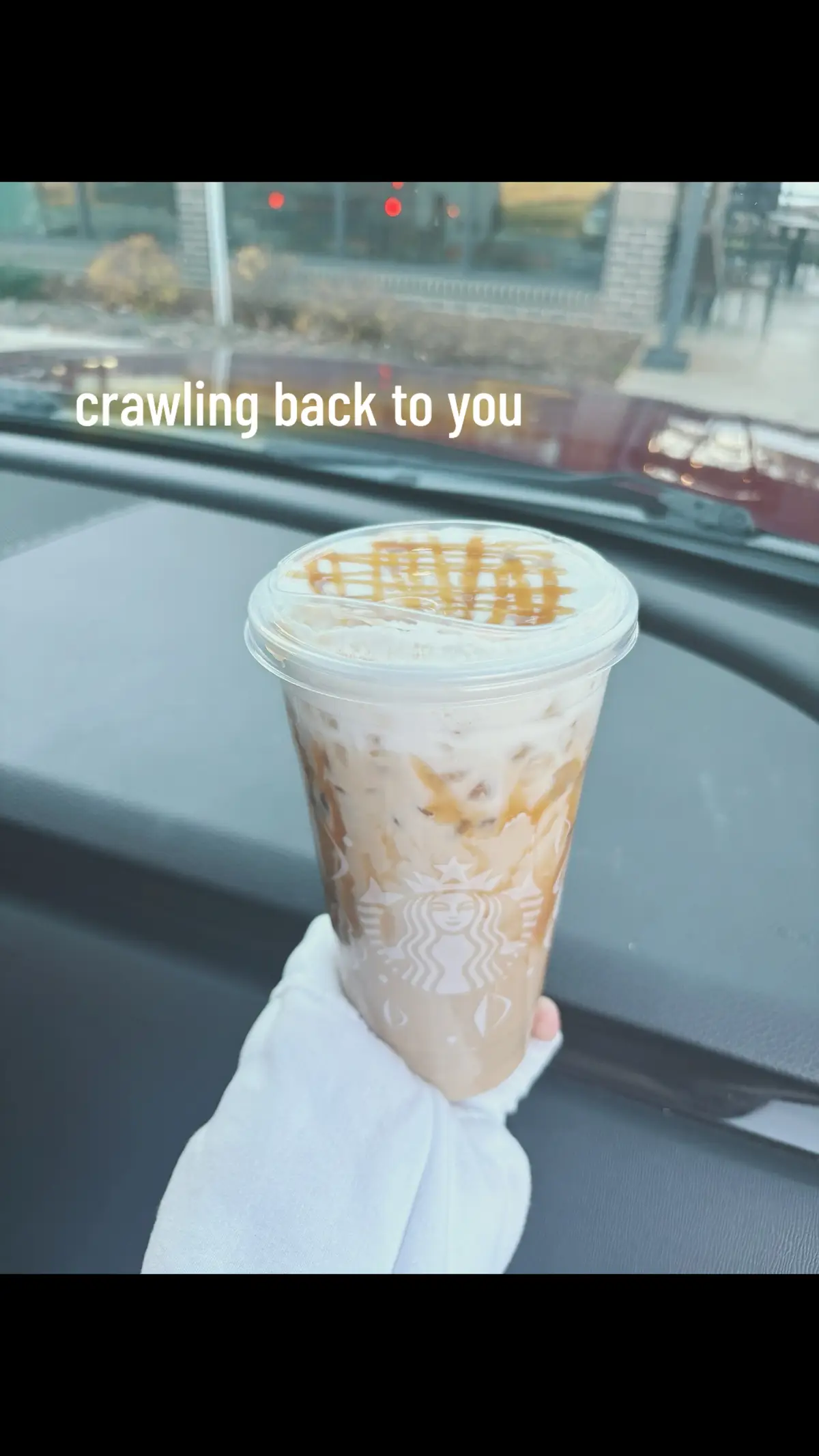 crawling back to you…@Starbucks 