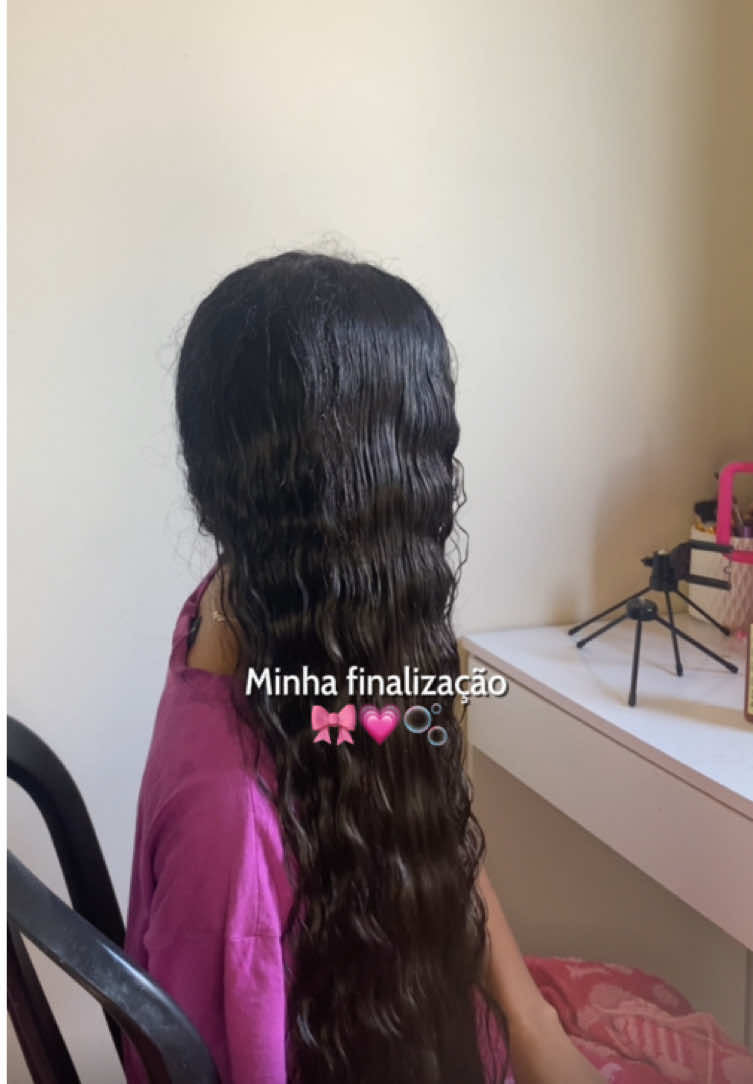 Finalização atualizada 2025 🎀💗🫧#cachos #fyp #cabelocacheado #haircareroutine 