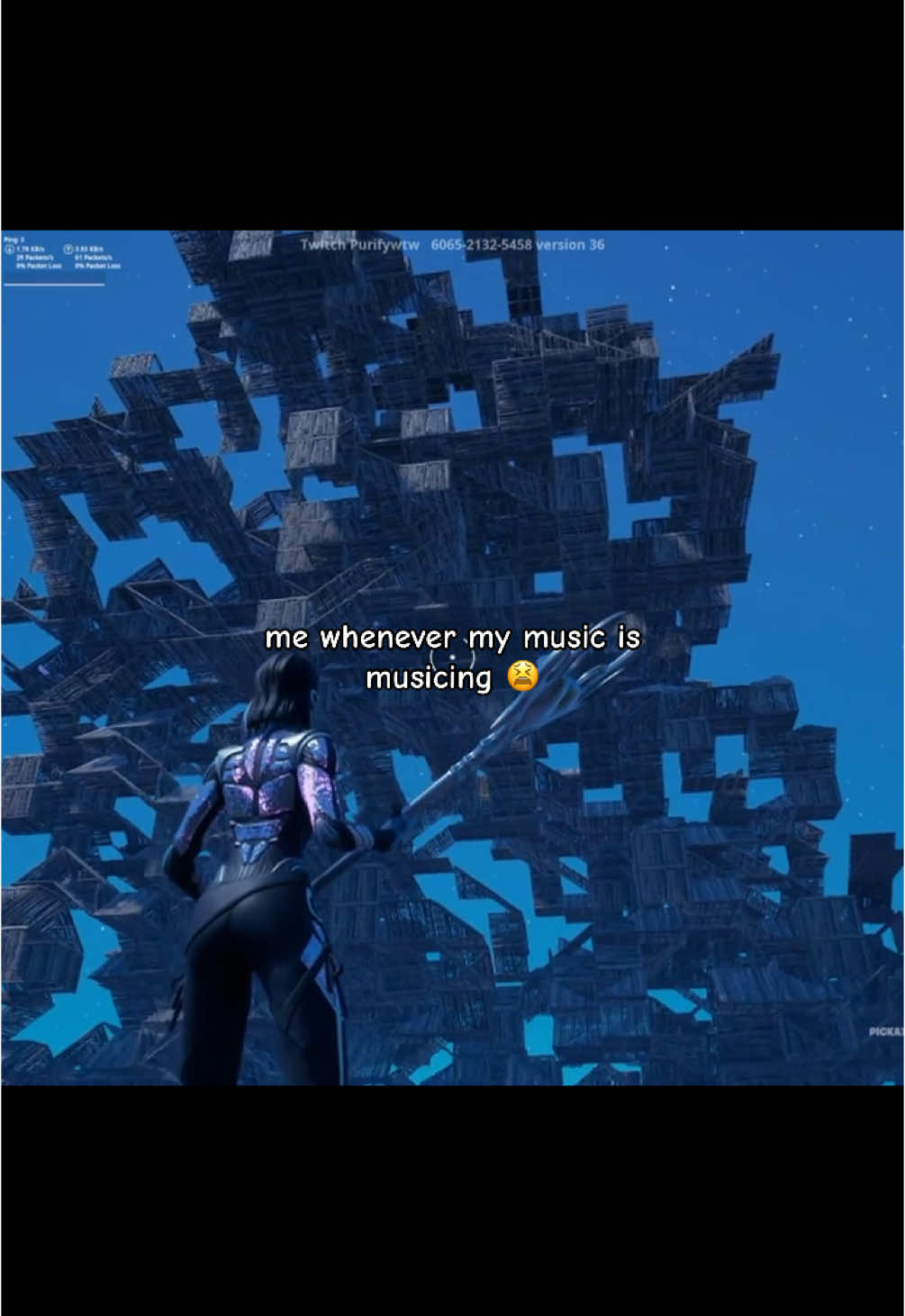 I love building to sad music 😭 #fortnite #fyp 