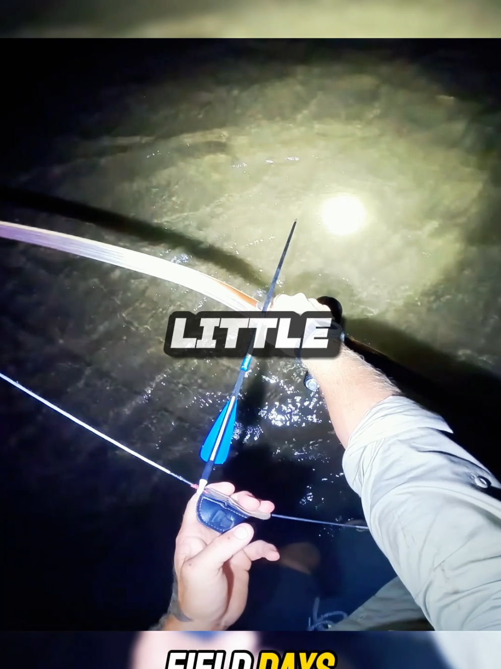 Night Bow and Arrow - Eating only what I catch P2 #bowandarrow #camping #Outdoors #catchandcook #fishing #survival #fyp 