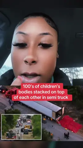 Hundreds of children’s bodies stacked on top of each other in semi truck story #truecrime #crime 