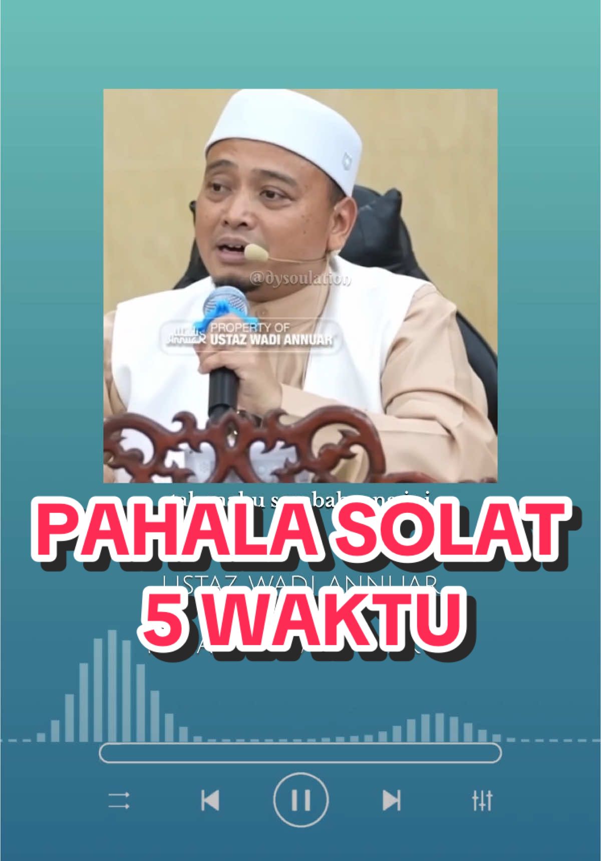 Pahala solat 5 waktu #ustazwadiannuar #hambaallah #umatmuhammad #fyp 