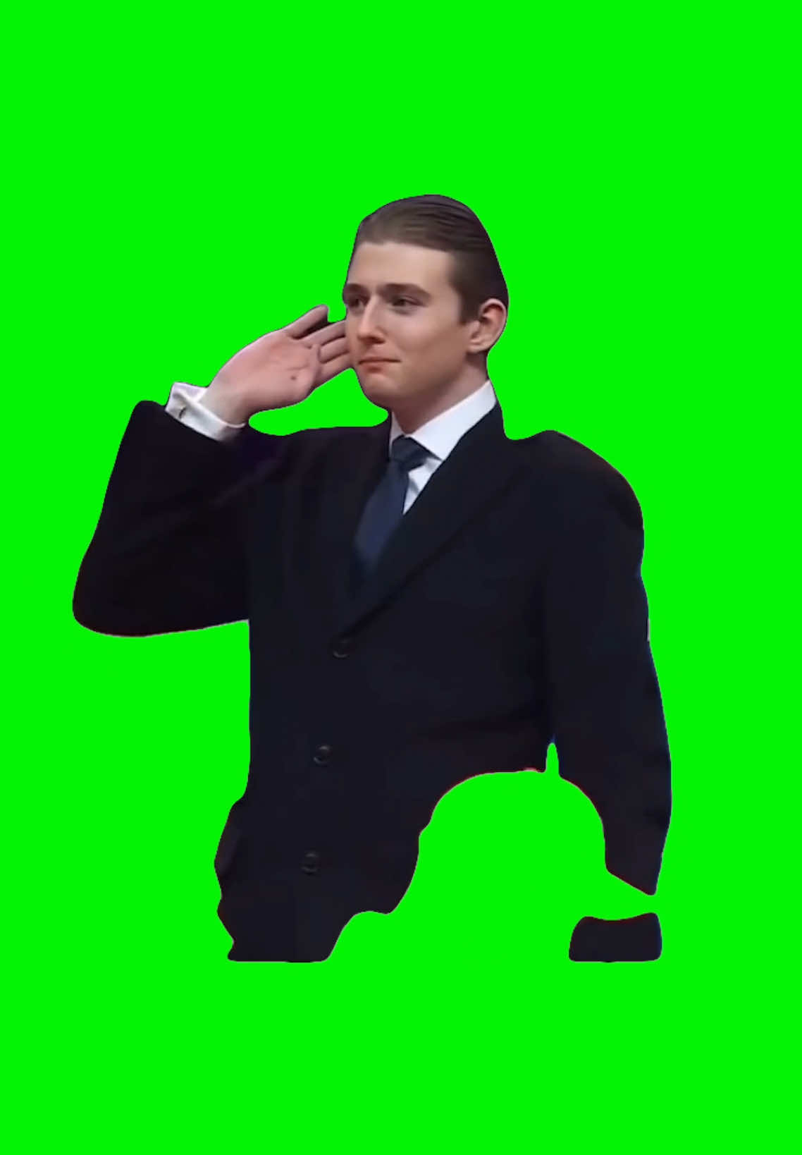 Barron Trump Cheers | Green Screen #trump #barrontrump #ilikemysuitcase #donaldtrump #meme #me #viral #fyp 