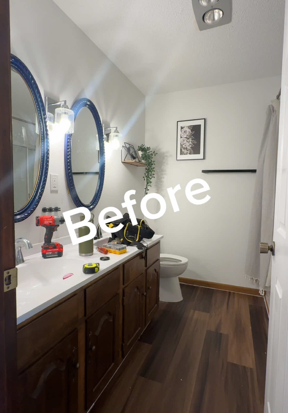 Bathroom renovation (before and after) #bathroommakeover #bathroomrenovation #bathroomremodel 