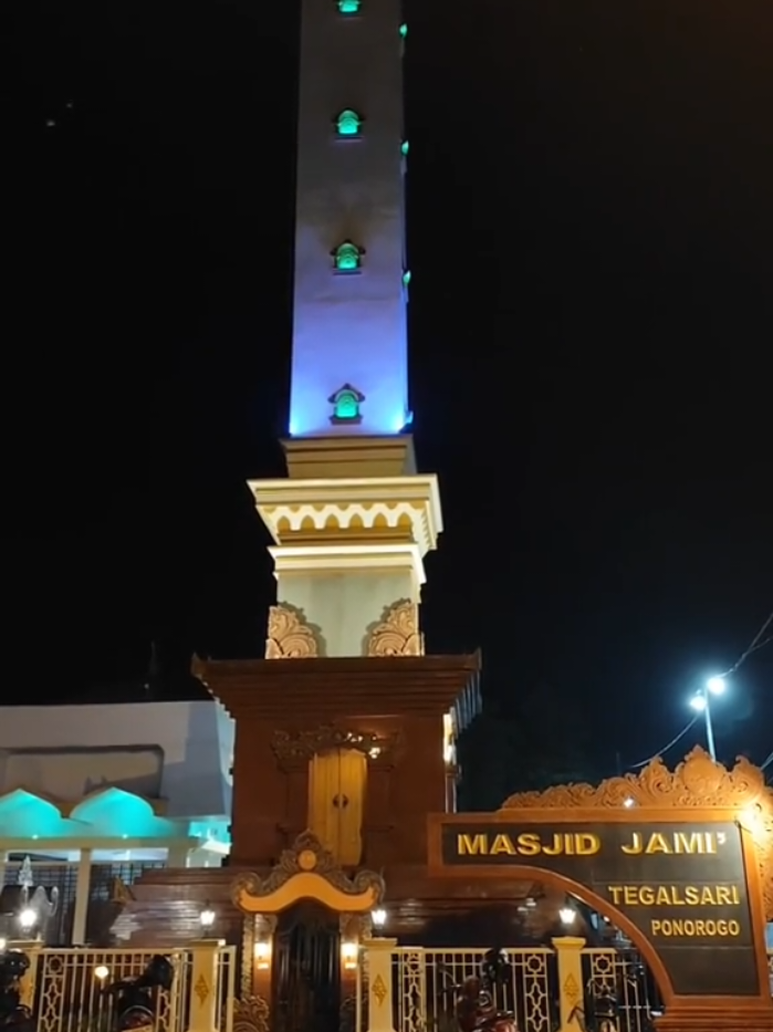 Masjid tegalsari di malam bulan rajab #tegalsari #ponorogo24jam #fyp 