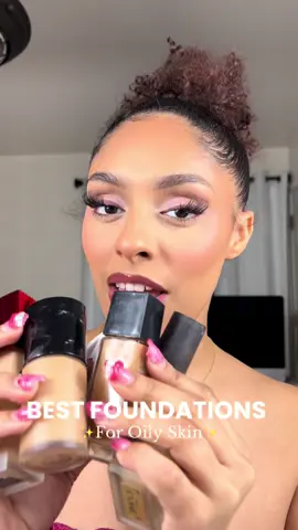 BEST FOUNDATIONS IF YOU HAVE OILY SKIN ❤️ @Estée Lauder @Armani beauty @Maybelline NY @ONE SIZE BEAUTY @Sephora Collection @Fenty Beauty  #oilyskin #foundationforoilyskin #oilyskinmakeup #foundation #makeuprecomendation #makeupfriends #makeuphelp #beauty #learnmakeup #relateable 
