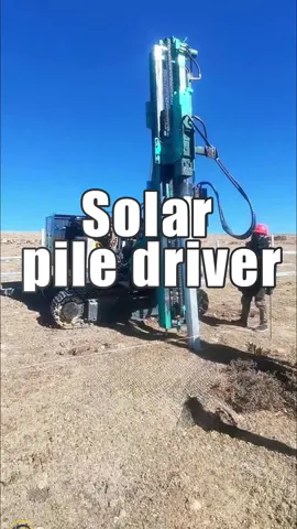 Solar photovoltaic pile driver with high efficiency#construction #solar #drilling #photovoltaic 