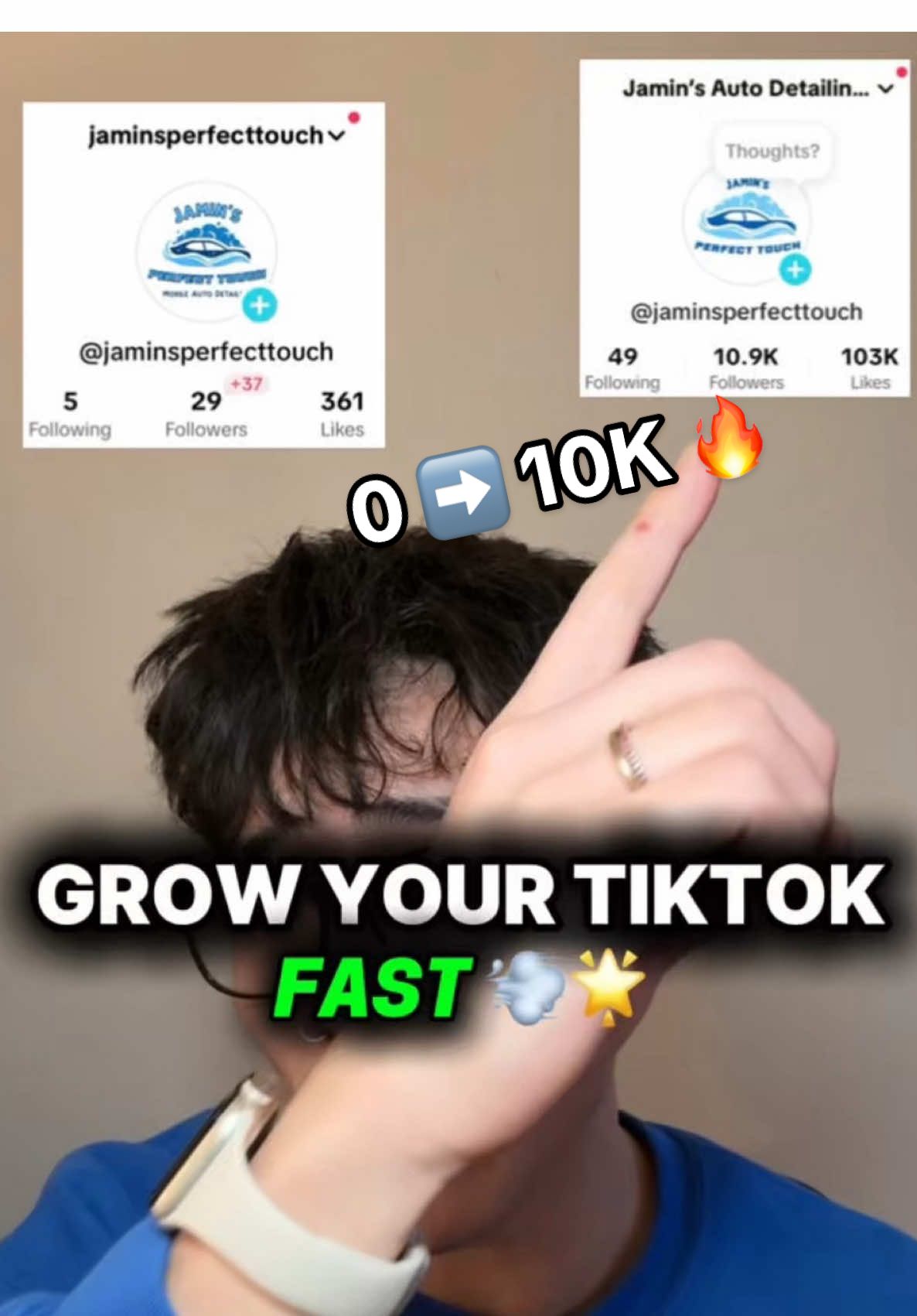 how to grow YOUR social media and tiktok FAST as a small business owner! I own a detailing page that went from 0 to 10K followers in under 3 months and these are my 3 tips for easy and quick social media growth!#cardetailingtips #autodetailingbusiness #howtogrowontiktok #businesstips #socialmediagrowth #creatorsearchinsights 