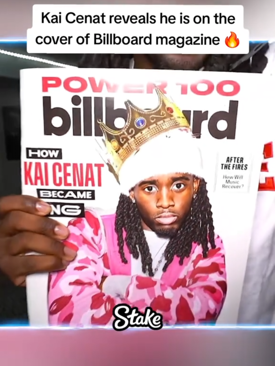 Kai Cenat reveals he is on the cover of Billboard magazine 🔥 #kaicenat #fyp 