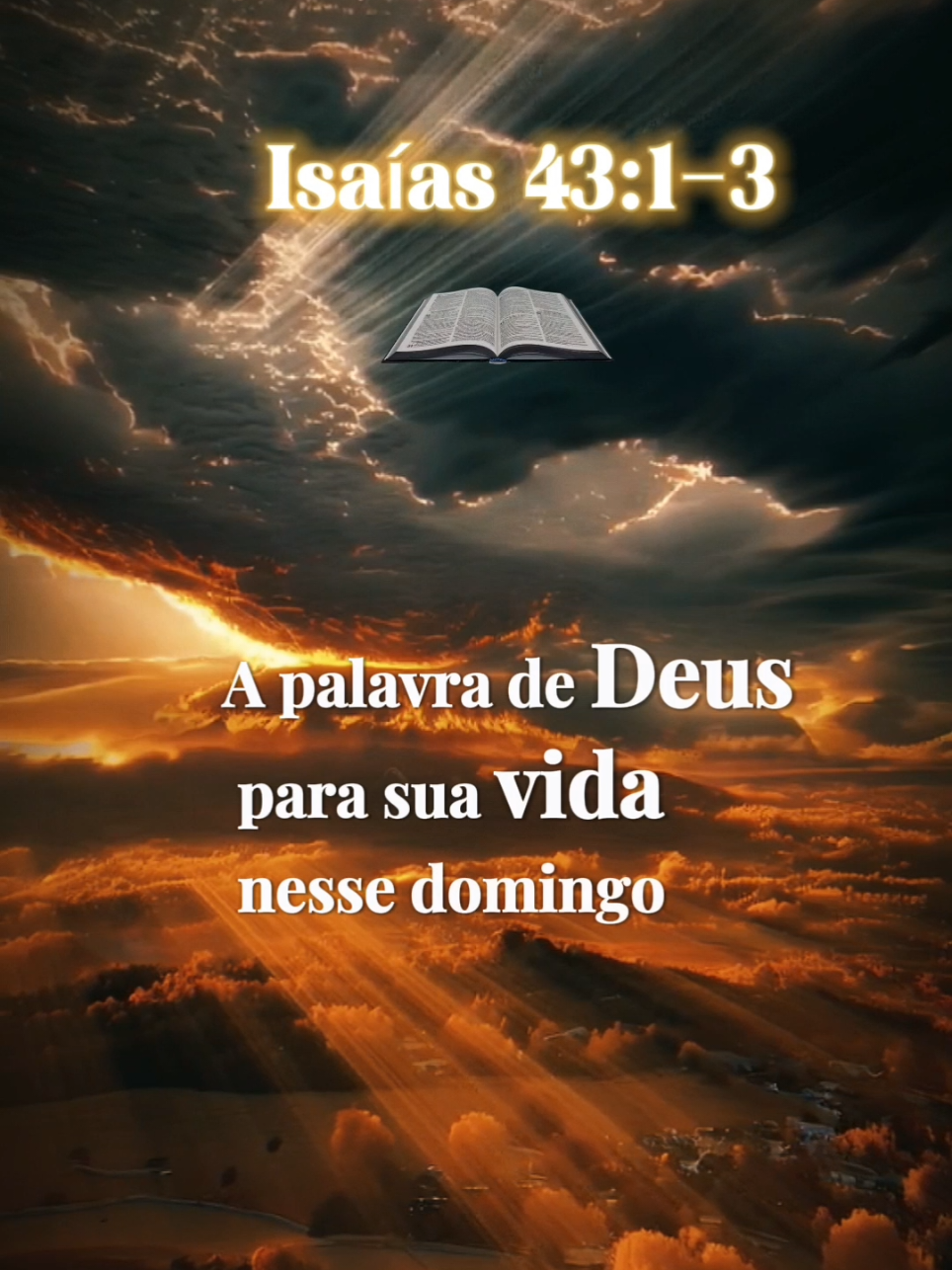 A Palavra de Deus para o seu Domingo! #oração #gratidão #benção #versiculosbiblicos #palavradedeus #palavradodia #cristãosnotiktok #bomdia #domingo 
