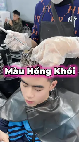 + 1 màu hồng khói cho em trai ăn tết ( chúc em dùng bền lâu phai màu )😀#hảiđăngidoltócphố #hảiđăngtócboyphố #xuhuong 