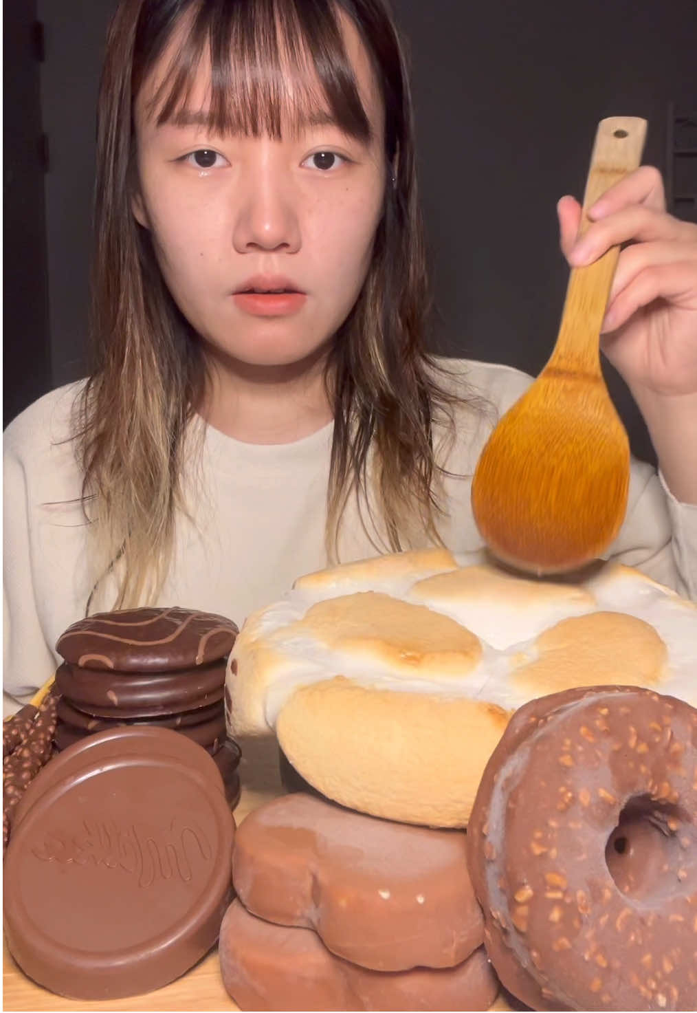 SMORES DIP🍫🍫 #mukbangeatingshow #smoresdip 