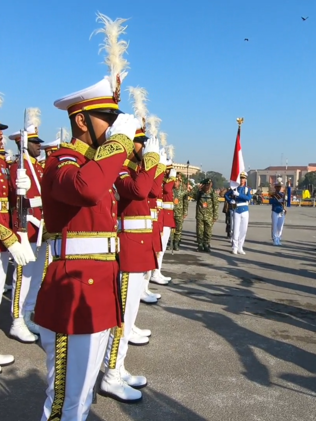 Indonesia Raya berkumandang di Negara India saat India Republic Day