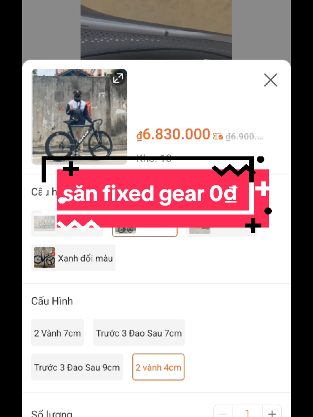 săn fixedgear chỉ 2 phút ? 😳 sẽ như nào #fixedgear #shoppe #sanxe 