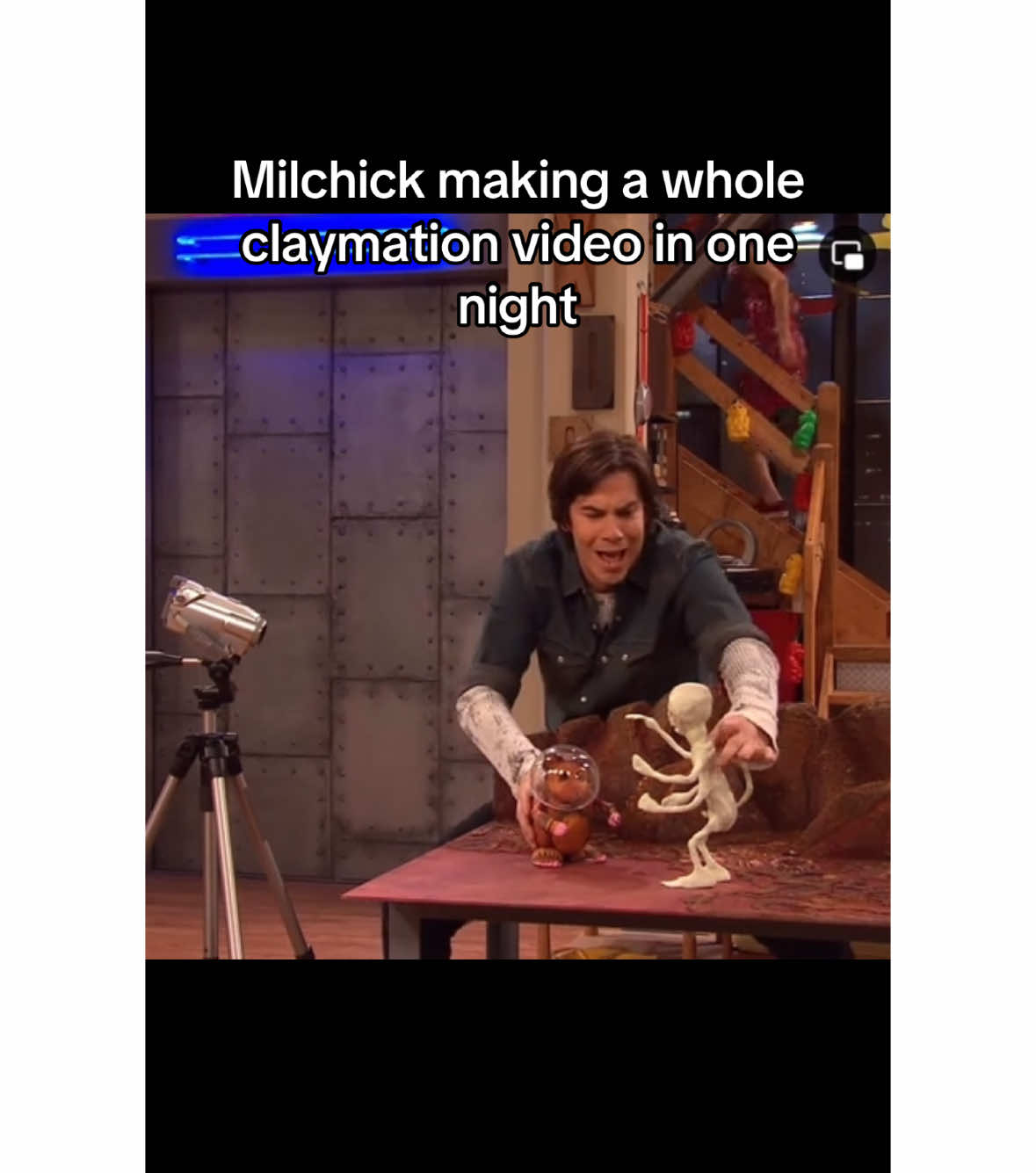 Seriously how did they make that video so fast #severance #severancetvshow #mrmilchick #icarly #spencershay 