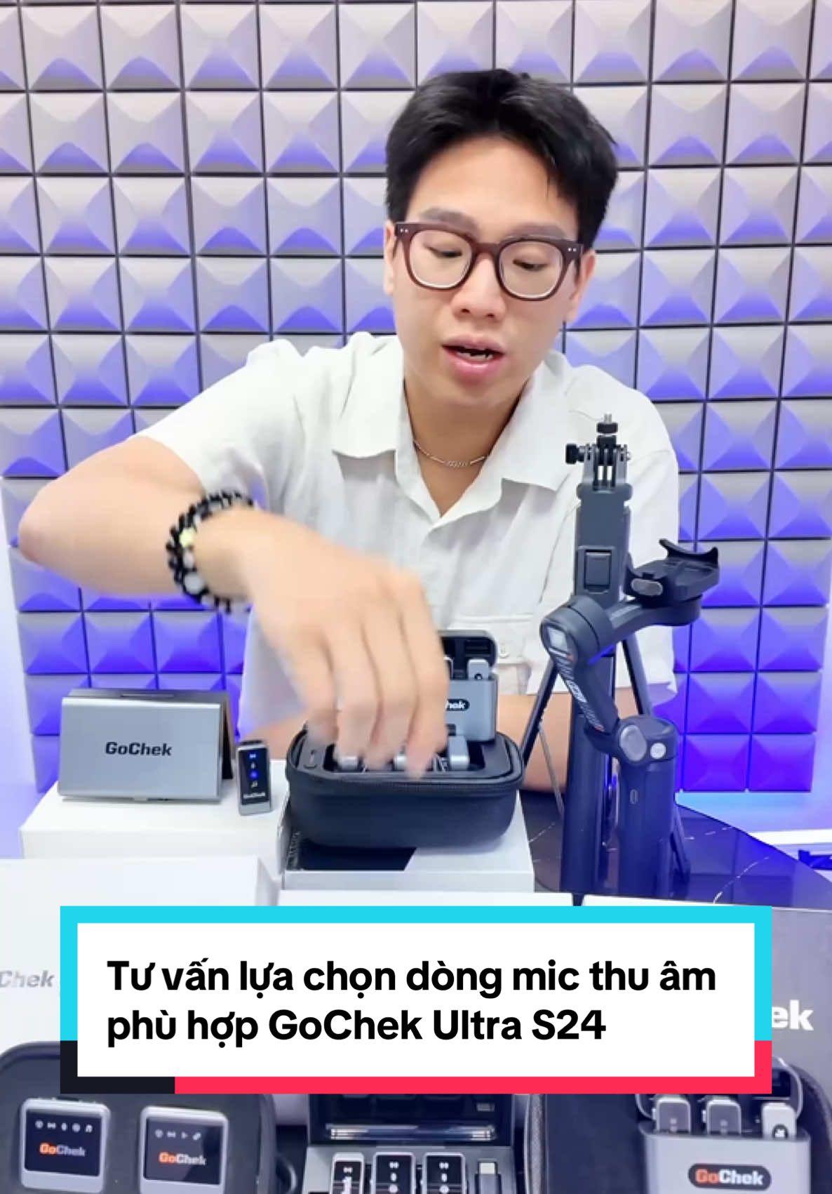 Tư vấn cho anh chị em nhà mình lựa chọn dòng mic thu âm phù hợp GoChek Ultra S24. #GoChek #gochekultras24 #micthuam #mic #quayvideo #livestream 