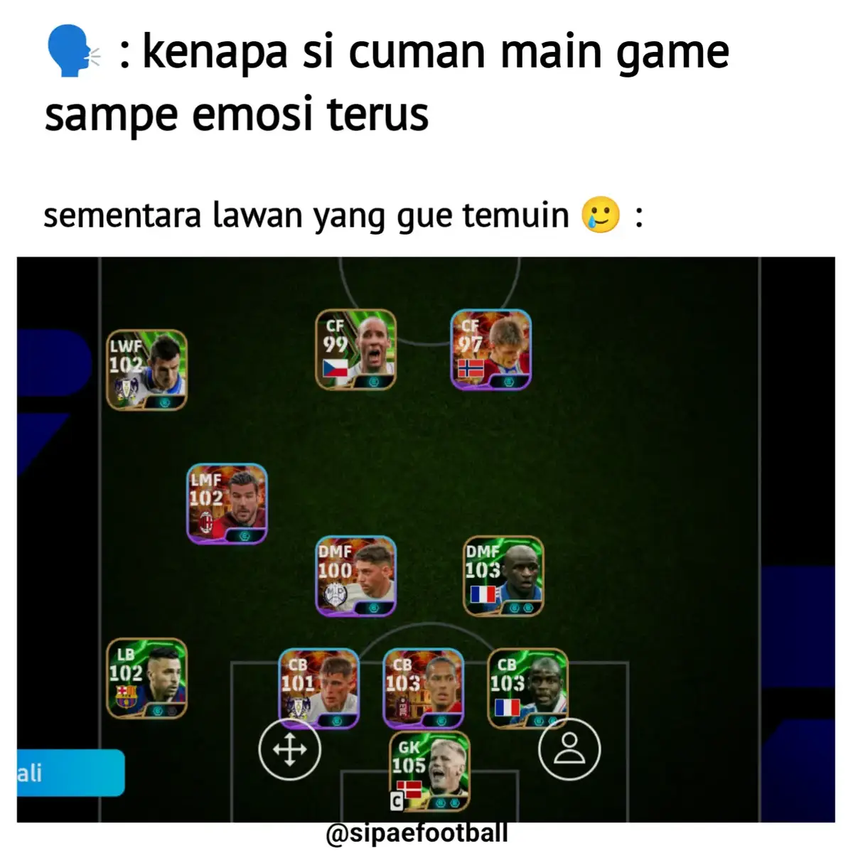 Kalian korban formasi ini ga bro?  #efootball #pes #efootball2025  #konami #games #win  #crossing #skills #emosi  #4u #fyp #bola 